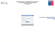 Tablet Screenshot of postrados.minsal.cl